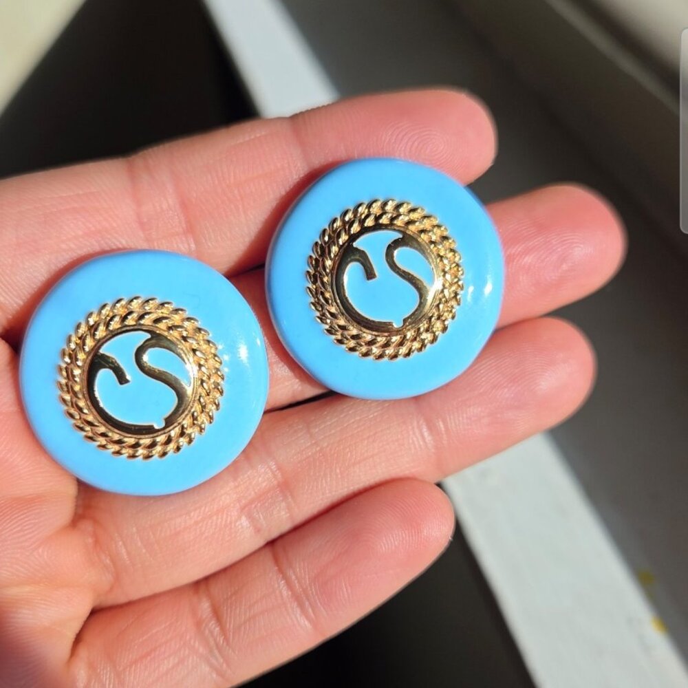 RARE St John clip earrings